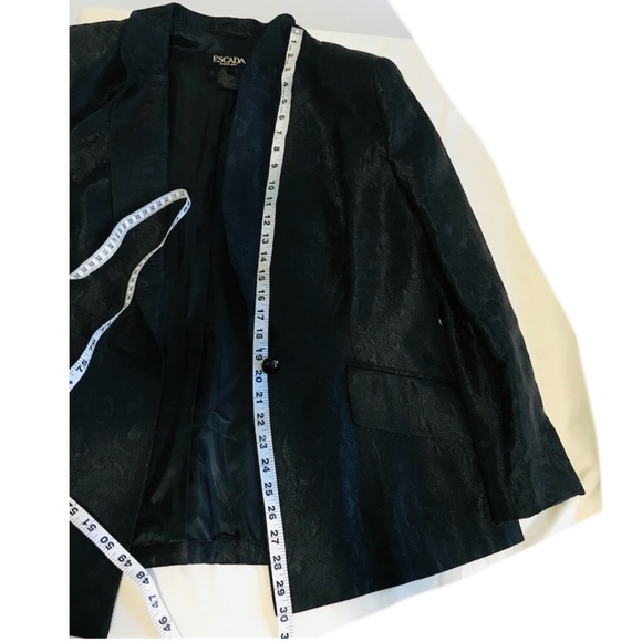 Escada Couture Black Jacket (get with skirt /1,500 - Picture 5 of 9